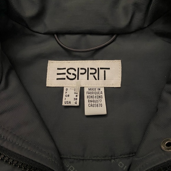 ESPRIT - dark gray rain coat - Picture 6 of 7